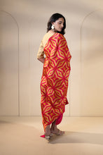Load image into Gallery viewer, Red chiffon Phulkari Dupatta for women by Mysticloom // Wedding Dupatta for Online shopping // Bride Dupatta