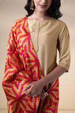 Load image into Gallery viewer, Red chiffon Phulkari Dupatta for women by Mysticloom // Wedding Dupatta for Online shopping // Bride Dupatta