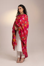 Load image into Gallery viewer, Hot Pink Hand Made Phulkari Wedding Dupatta | Bridal Phulkari Dupatta by Mystic Loom | Ethnic Phulkari Motifs
