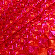 Load image into Gallery viewer, Reigning Red cotton Phulkari Dupatta for women by Mystic Loom // Wedding Dupatta // Bride