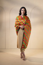 Load image into Gallery viewer, Royal Bird Phulkari Dupatta for women by Mystic Loom //  Dupatta for online shopping // traditional Phulkari Motifs // heritage and culture
