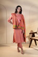 Load image into Gallery viewer, Sheer Love Phulkari Dupatta for women by Mysticloom //  Cotton Dupatta embroidery // Wedding Dupatta for Online shopping
