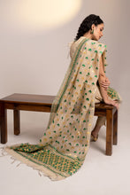 Load image into Gallery viewer, Hunar kota phulkari dupatta for women online shopping | Green embroidery | light summer dupatta
