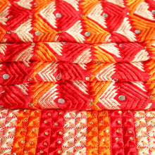 Load image into Gallery viewer, Red Elixir chiffon Phulkari Dupatta for women by Mystic Loom //  Wedding Dupatta for Online Shopping
