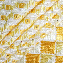 Load image into Gallery viewer, Sunshine  Phulkari Dupatta for women by Mysticloom //Yellow Cotton Dupatta for Online shopping // Haldi celebration
